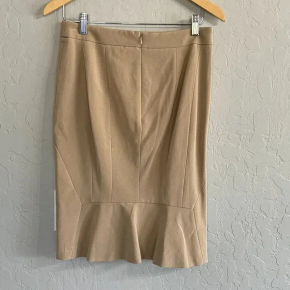 NWT Ann Taylor Beige 2 Piece Skirt Suit - Picture 8 of 12